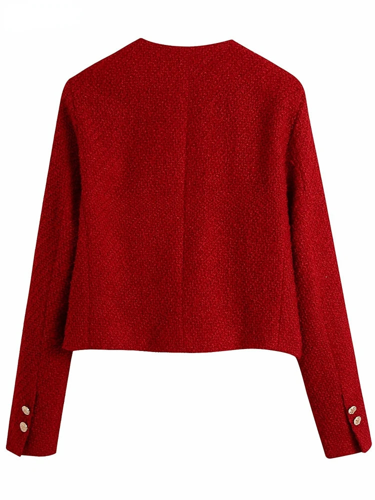 Red Tweed Blazer