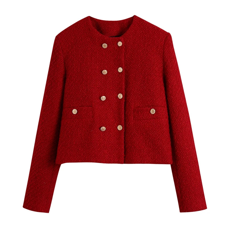 Red Tweed Blazer