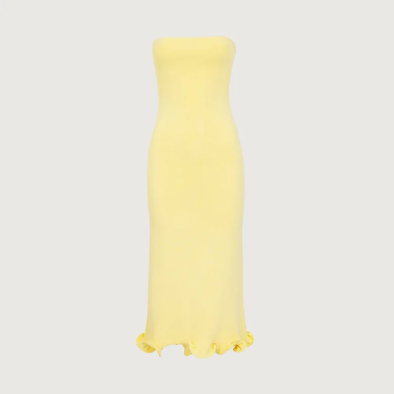 Mini Dress For Women Fungus Contrast Color Slim Sweater Dress.